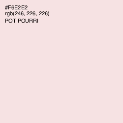 #F6E2E2 - Pot Pourri Color Image